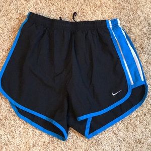 Black + Blue Nike Running Shorts